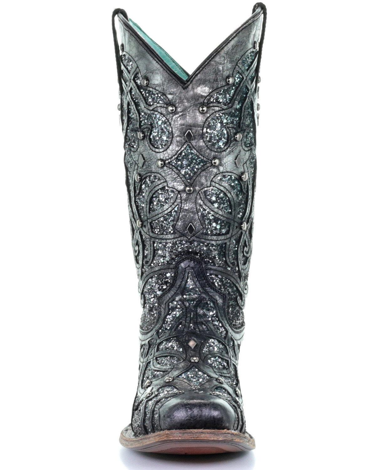 Corral Women's Glitter Inlay Western Boots - Square Toe