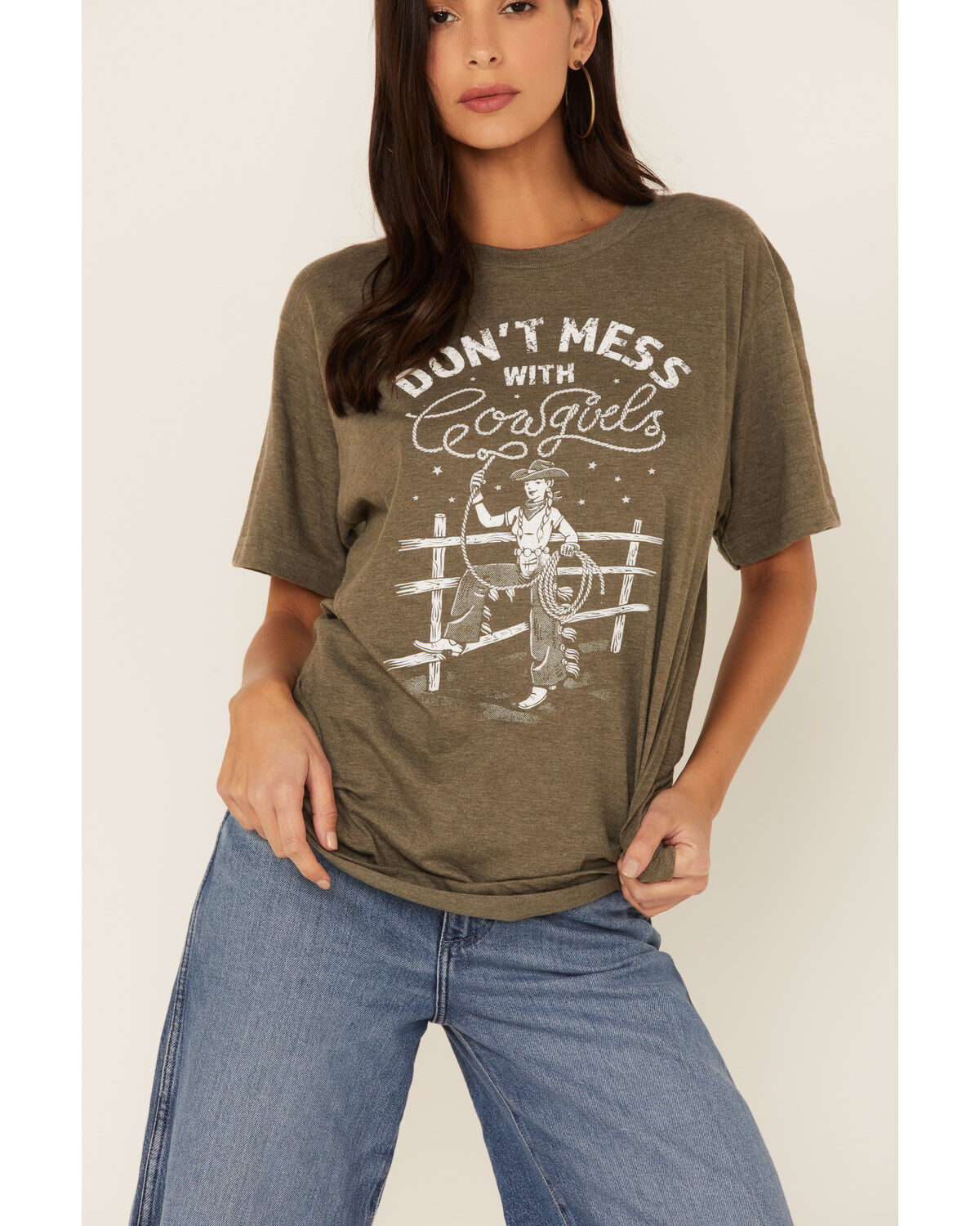 Ali Dee Women's Don't Mess with Cowgirls Graphic Tee