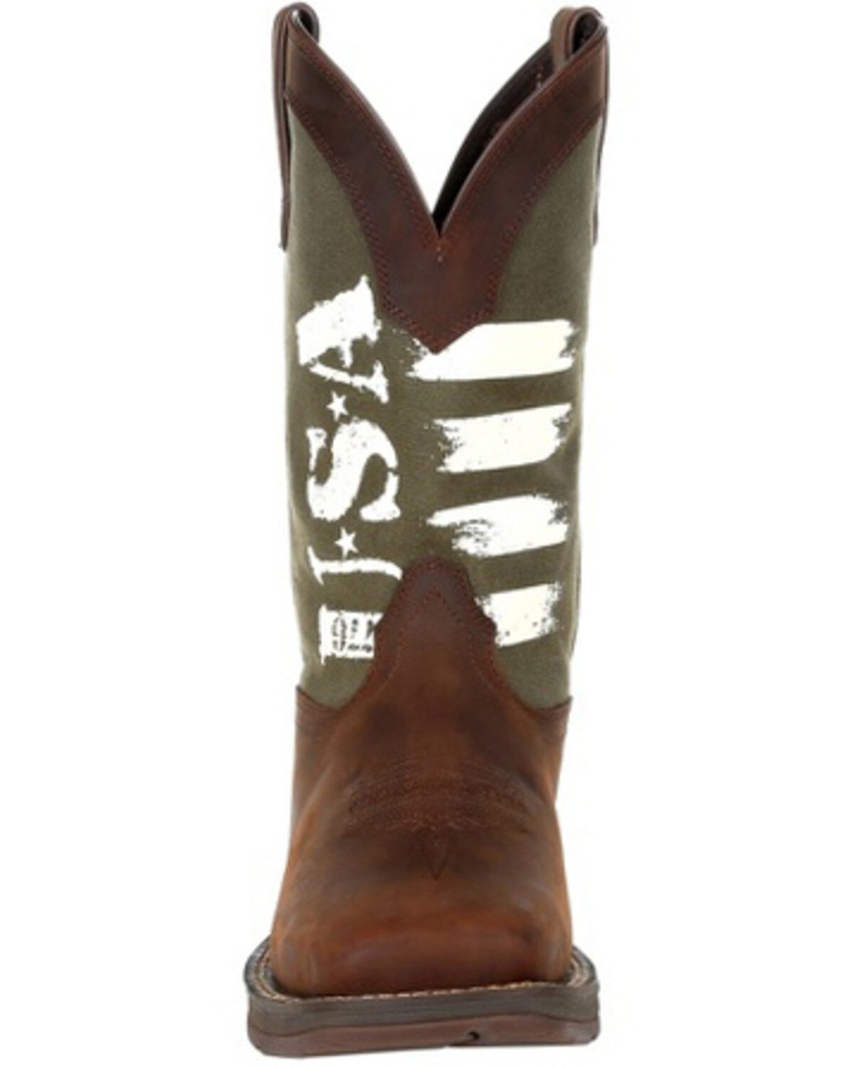 Durango Men's Army Green USA Western Performance Boots - Square Toe