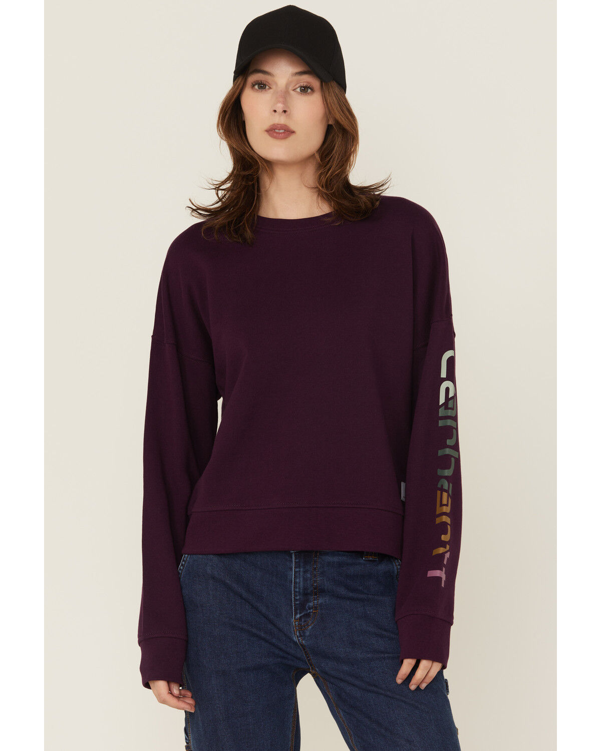 Carhartt Women's TENCEL® Fiber Series Loose Fit Long Sleeve Graphic Sweatshirt