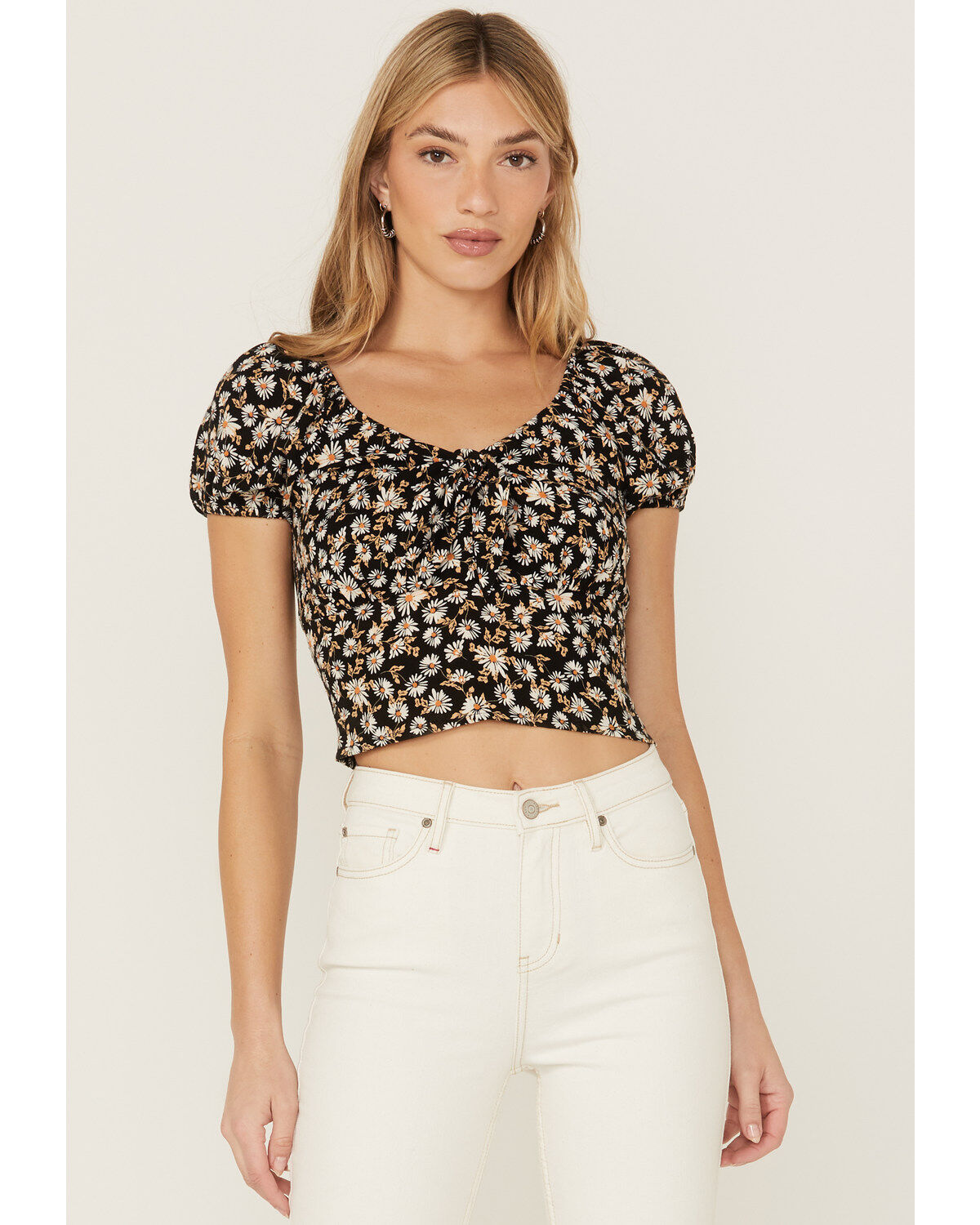 Idyllwind Women's Bay Cove Crop Peasant Top