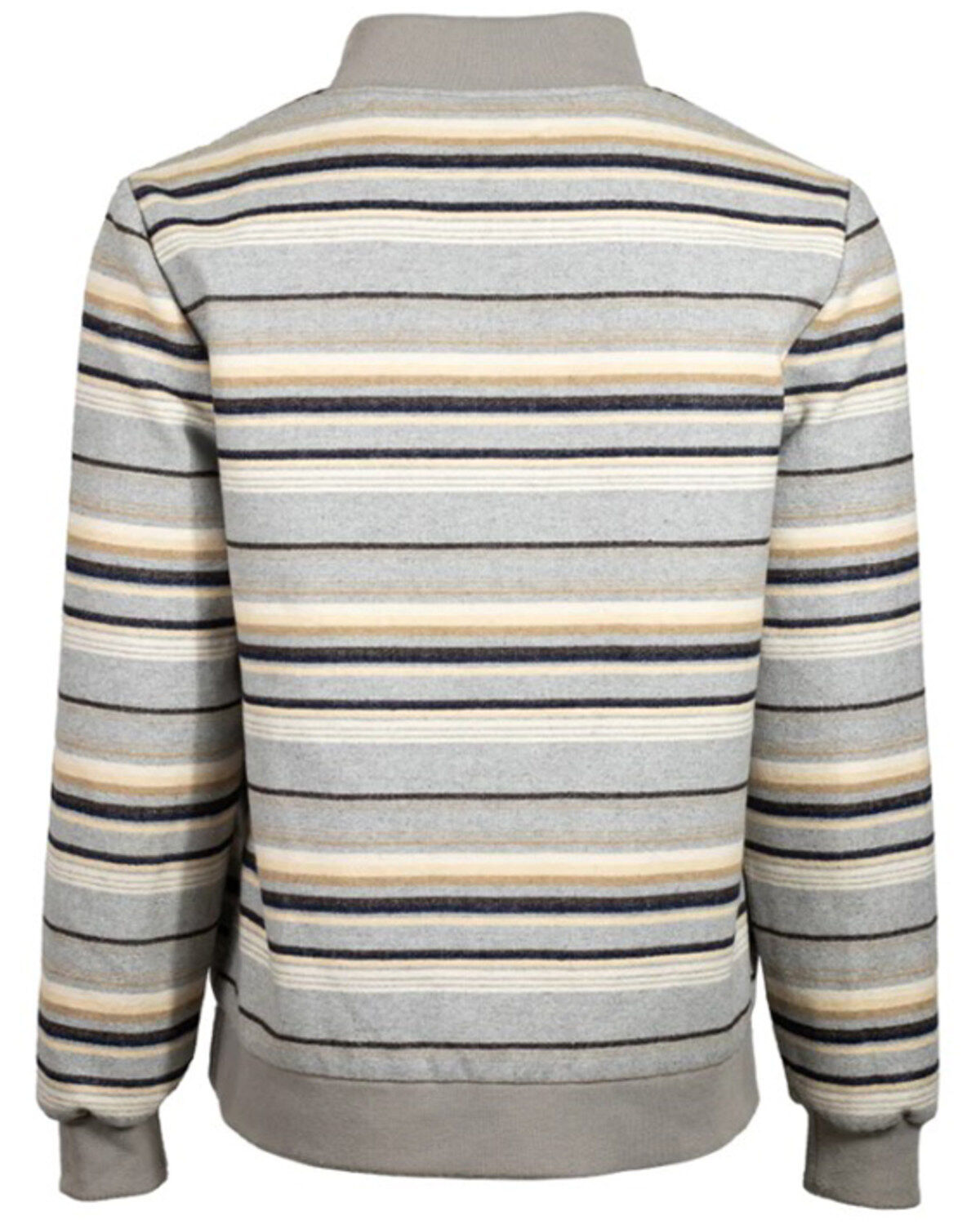 Hooey Men's Striped Full-Zip Bomber Jacket