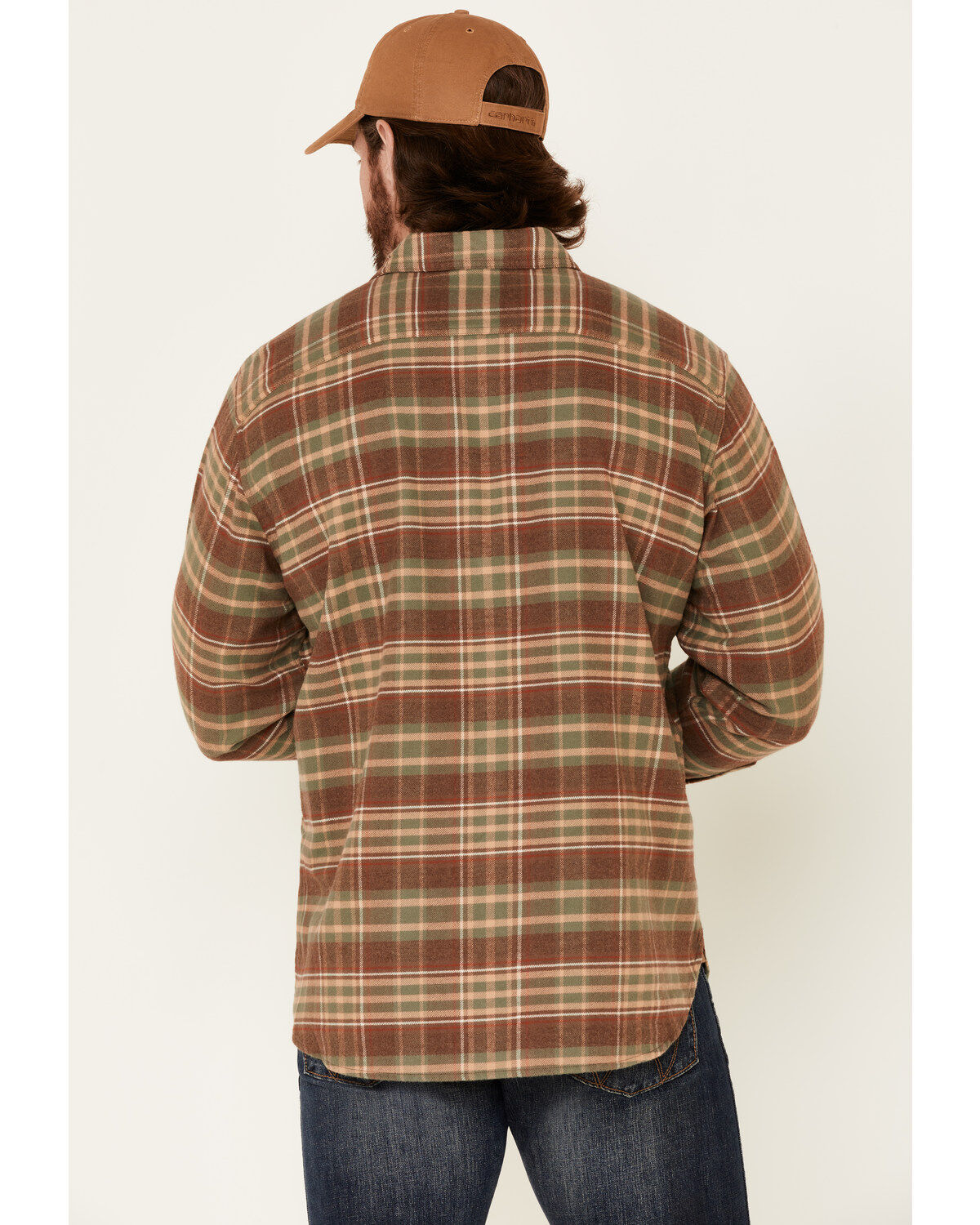 Pendleton Men's Tan Burnside Plaid Long Sleeve Western Flannel Shirt