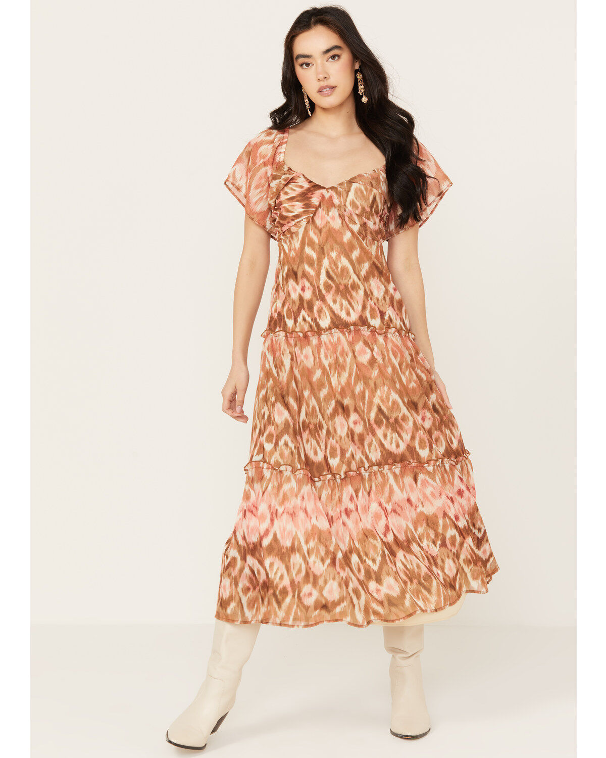 Shyanne Women's Ikat Midi Dress