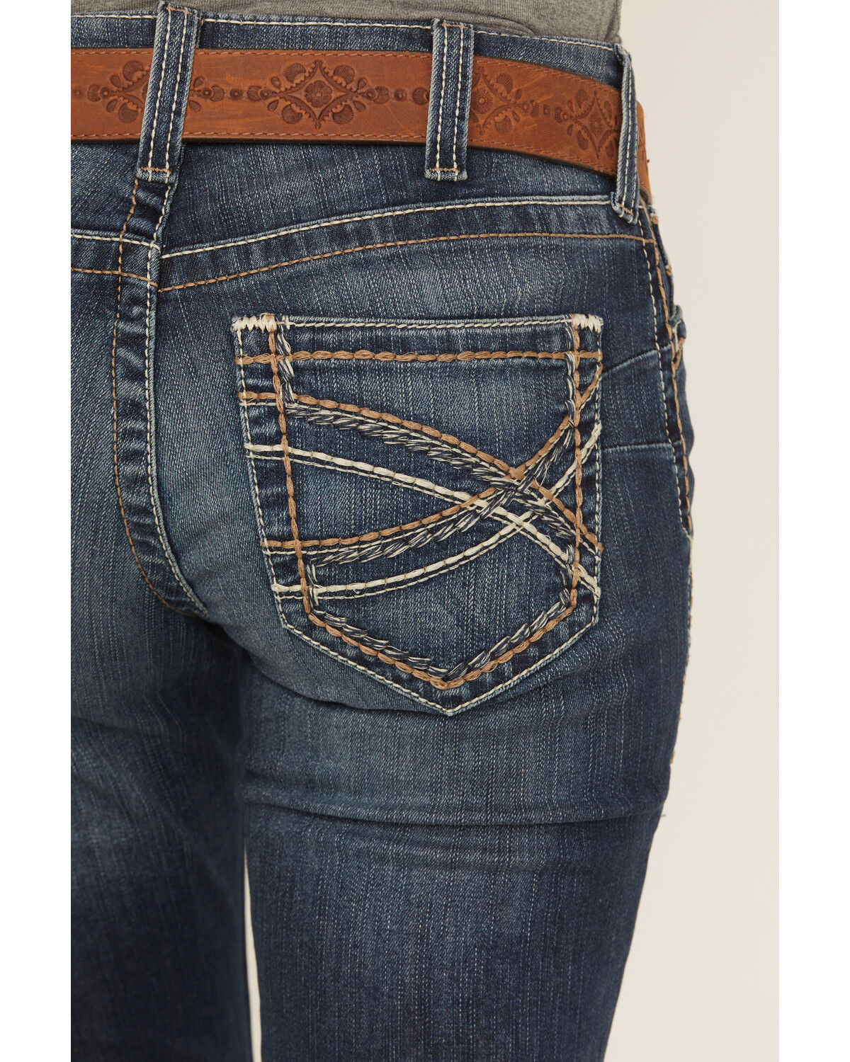 Ariat Women's R.E.A.L Mid Rise Entwined Bootcut Jeans