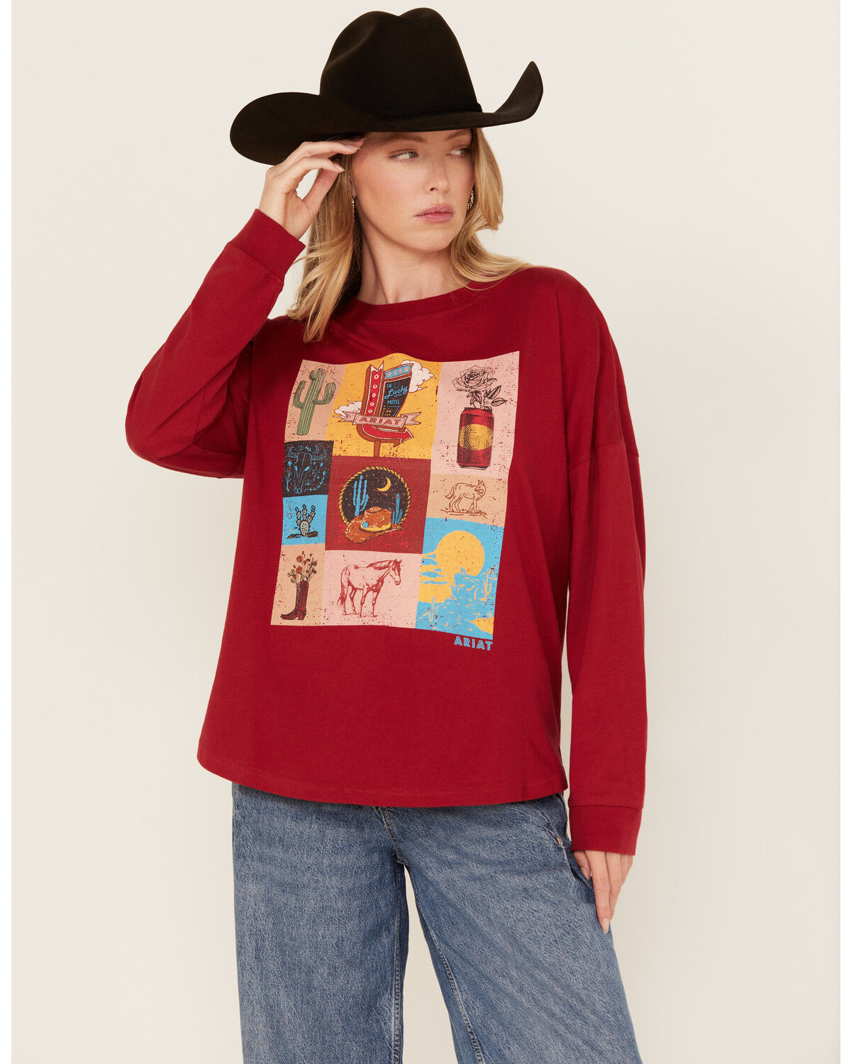 Ariat Women's Desert Graphic Long Sleeve Graphic Shirt
