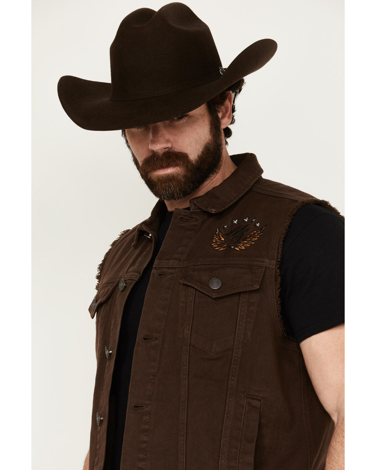 Moonshine Spirit Men's Revolt Trucker Cutoff Vest