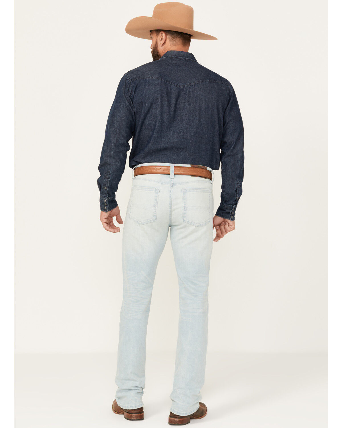 Cody James Men's Settler Light Wash Slim Straight Stretch Denim Jeans