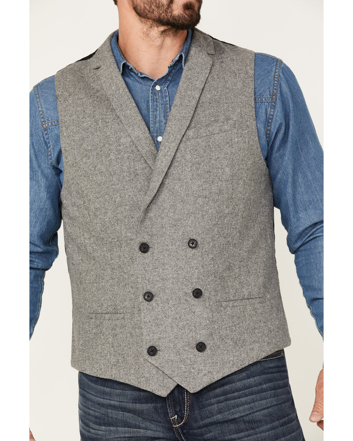 Cody James Men's Herringbone Vest
