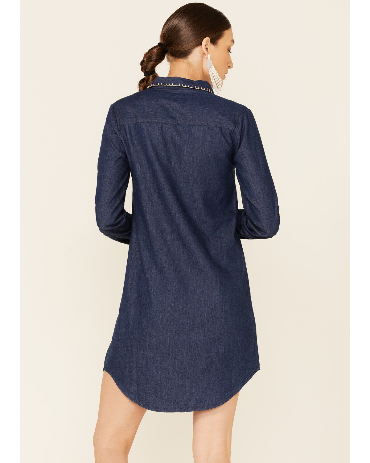 Roper Women's Denim Stitched Mini Dress