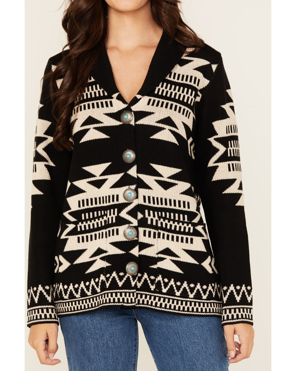 Cotton & Rye Women's Southwestern Print Cardigan