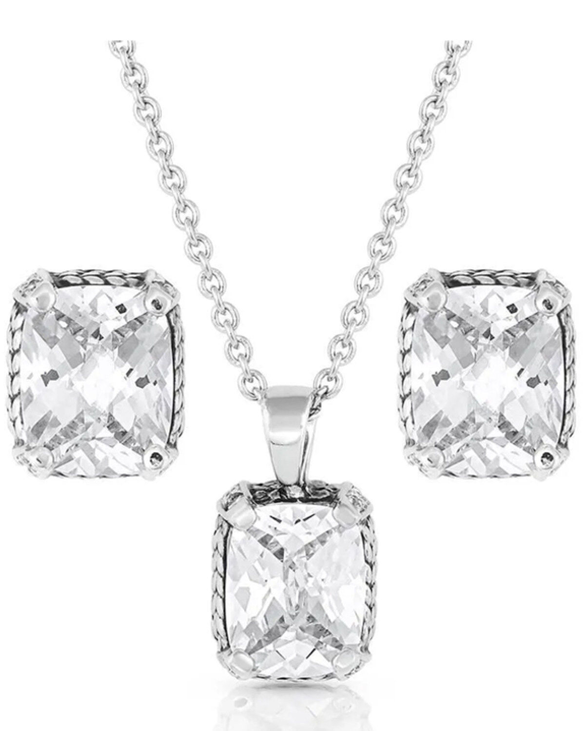 Montana Silversmiths Women's Star Light's Bliss Crystal Jewelry Set - 2 Piece