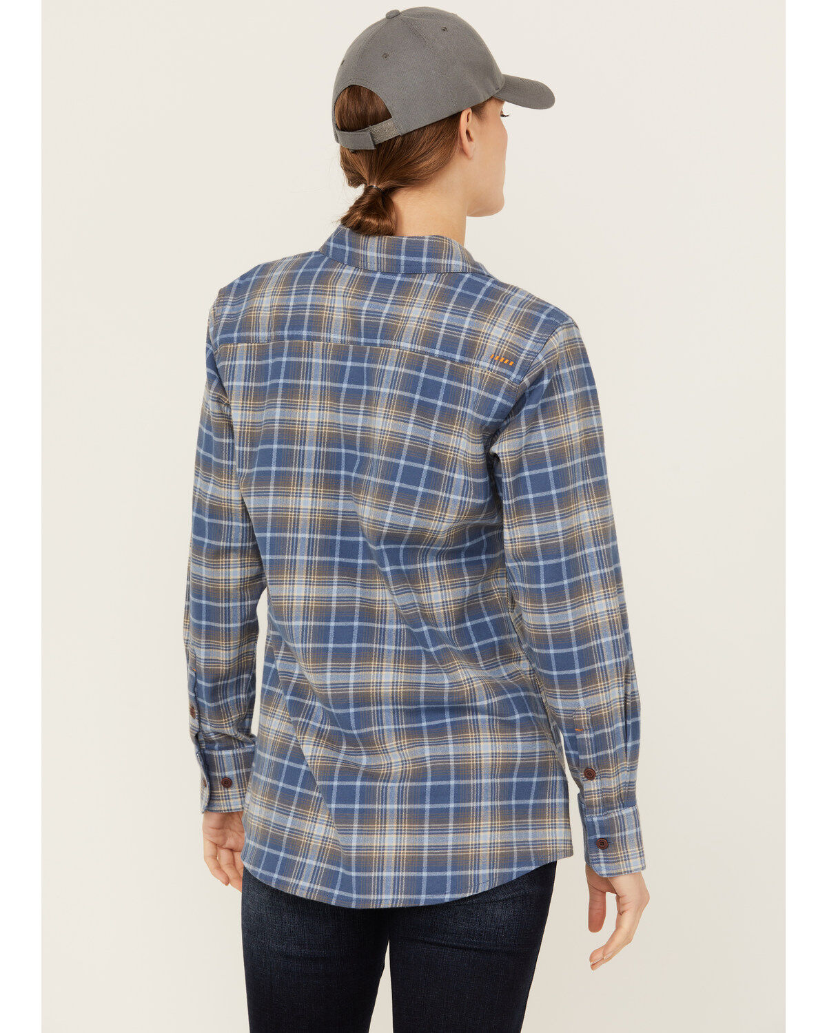 Ariat Women's Rebar Flannel DuraStretch Long Sleeve Button-Down Work Shirt