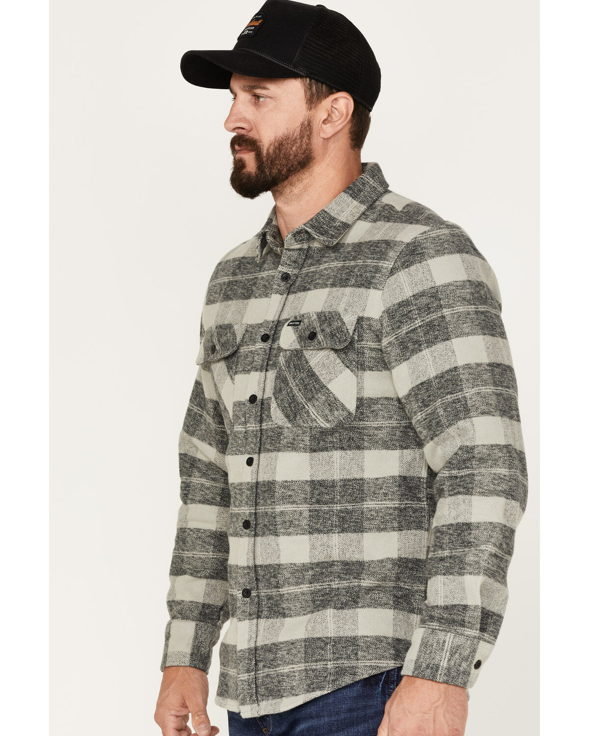 Brixton Men's Bowery Long Sleeve Button Down Flannel Shirt