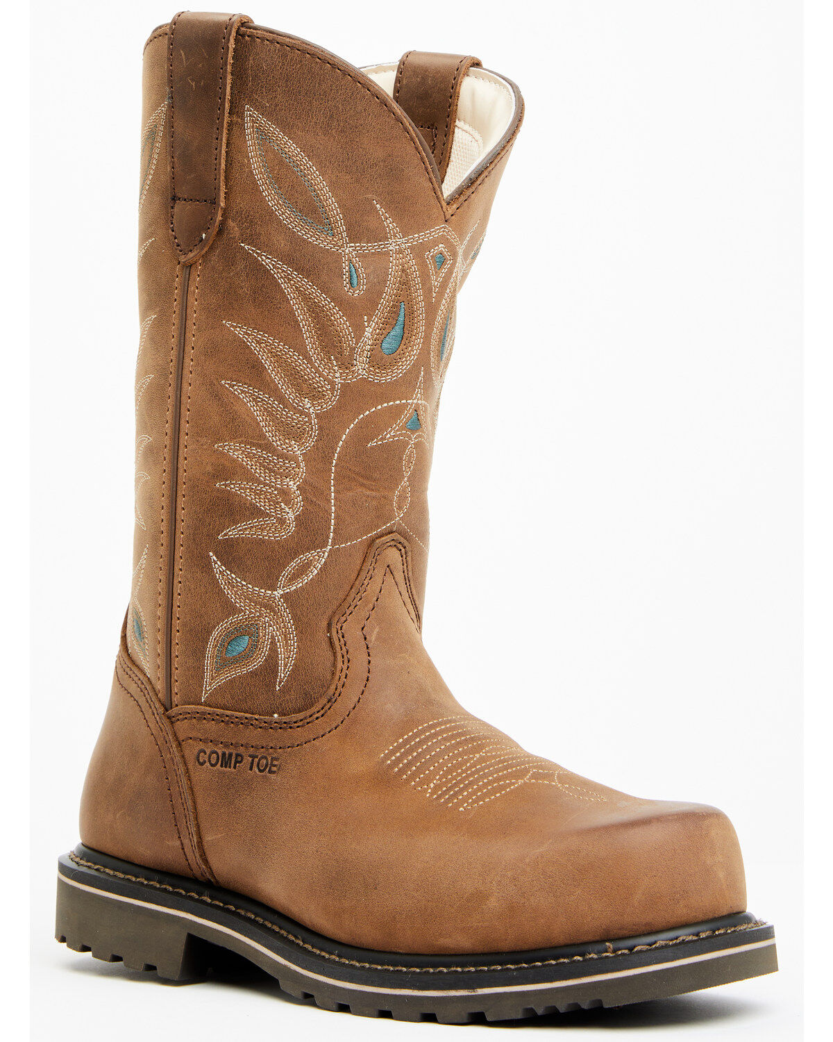 Shyanne Women's Pull-On Western Work Boots - Composite Toe