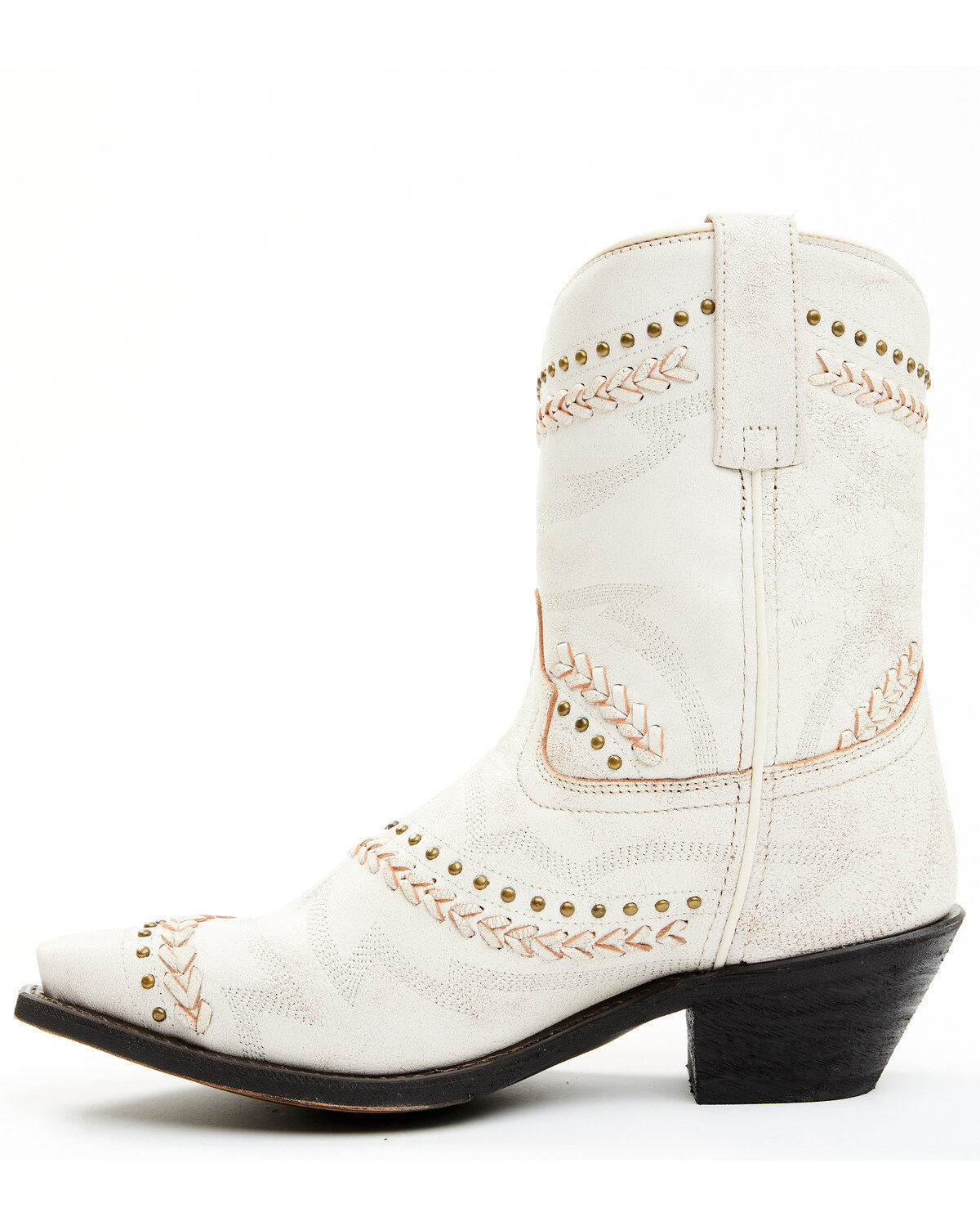 Laredo Women's Bone Embellished Booties - Snip Toe