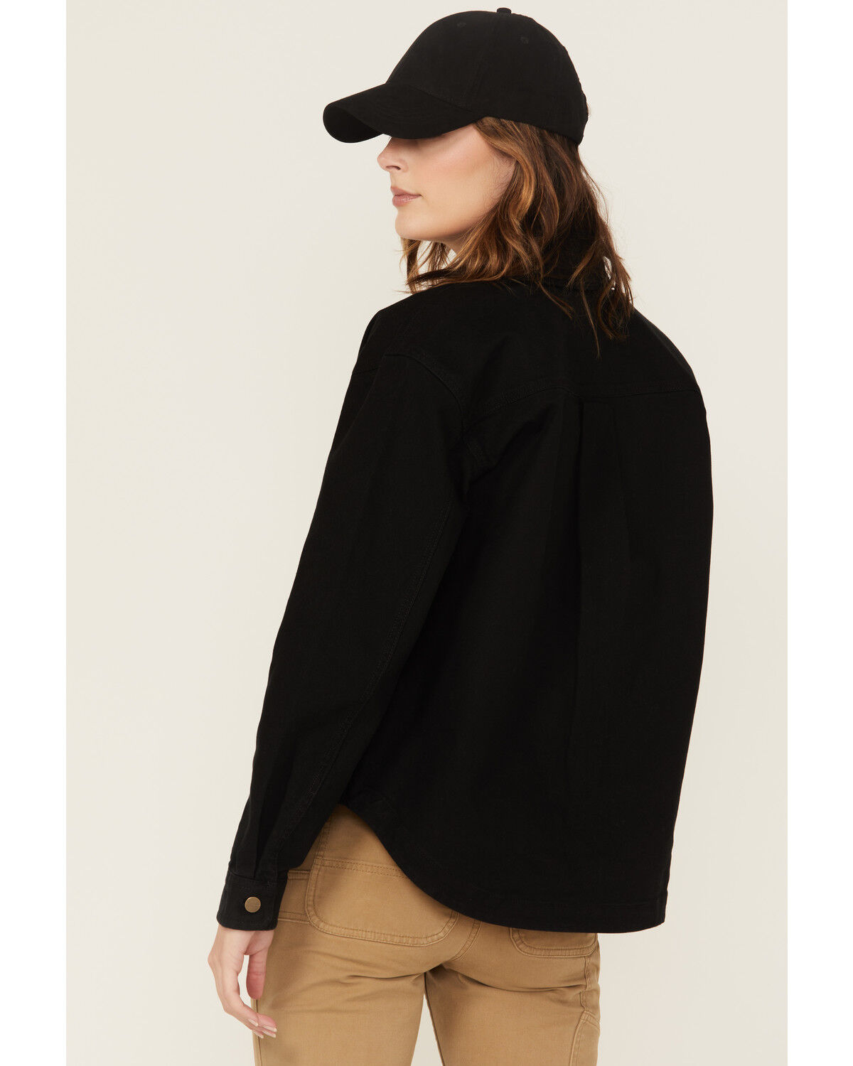 Carhartt Women's Rugged Flex Loose Fit Heavyweight Duck Long Sleeve Button-Down Work Shirt