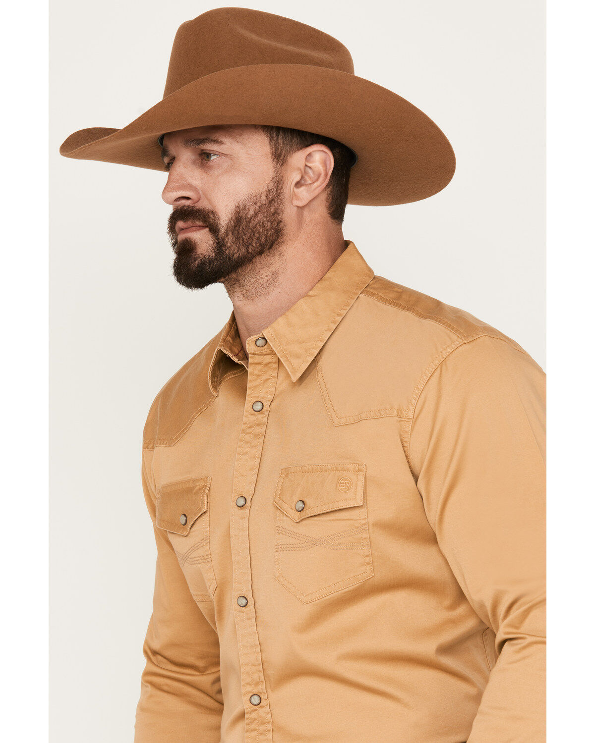 Blue Ranchwear Men's Twill Long Sleeve Snap Shirt