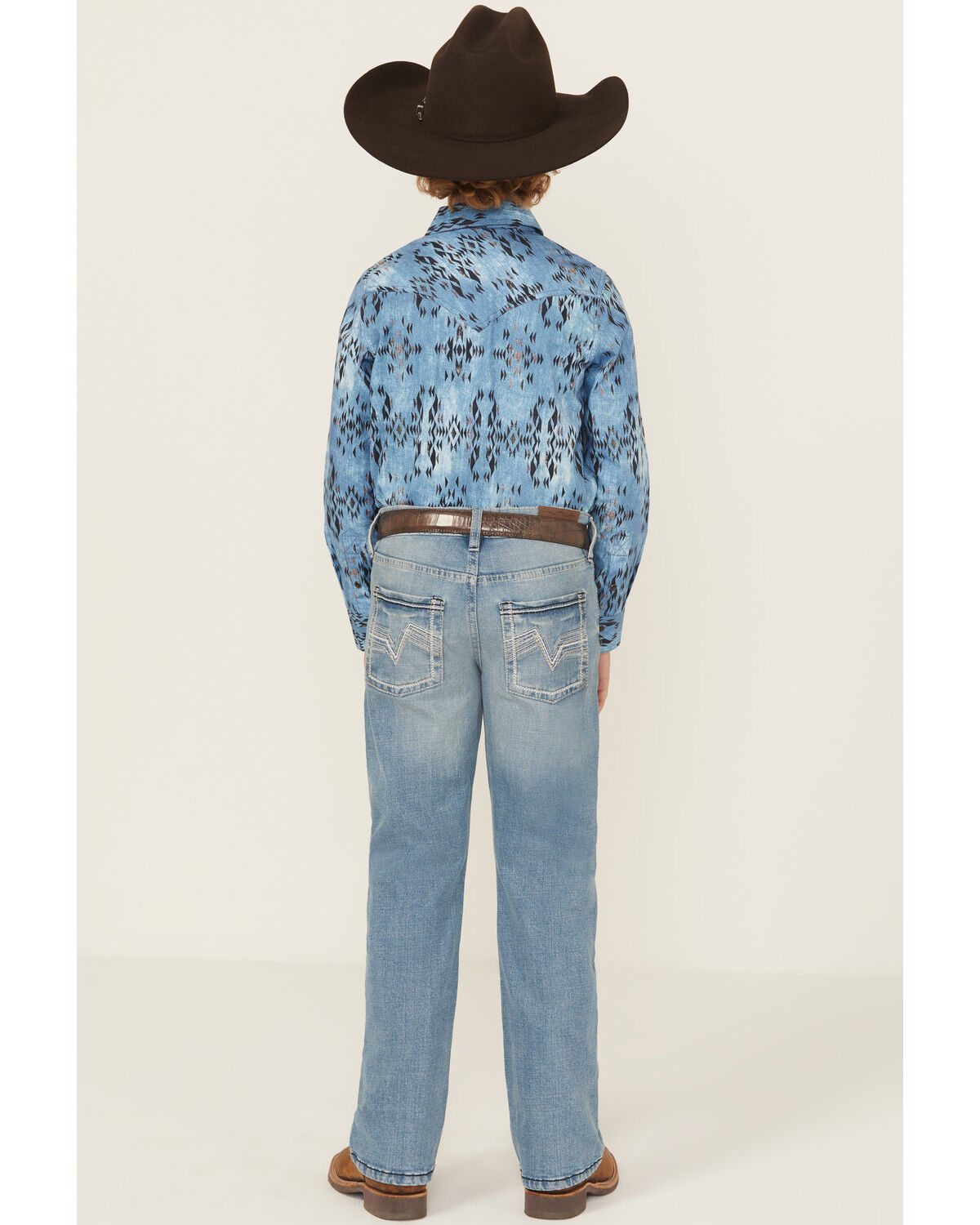 Cody James Boys' Stampede Light Wash Slim Bootcut Comfort Stretch Denim Jeans - Tall