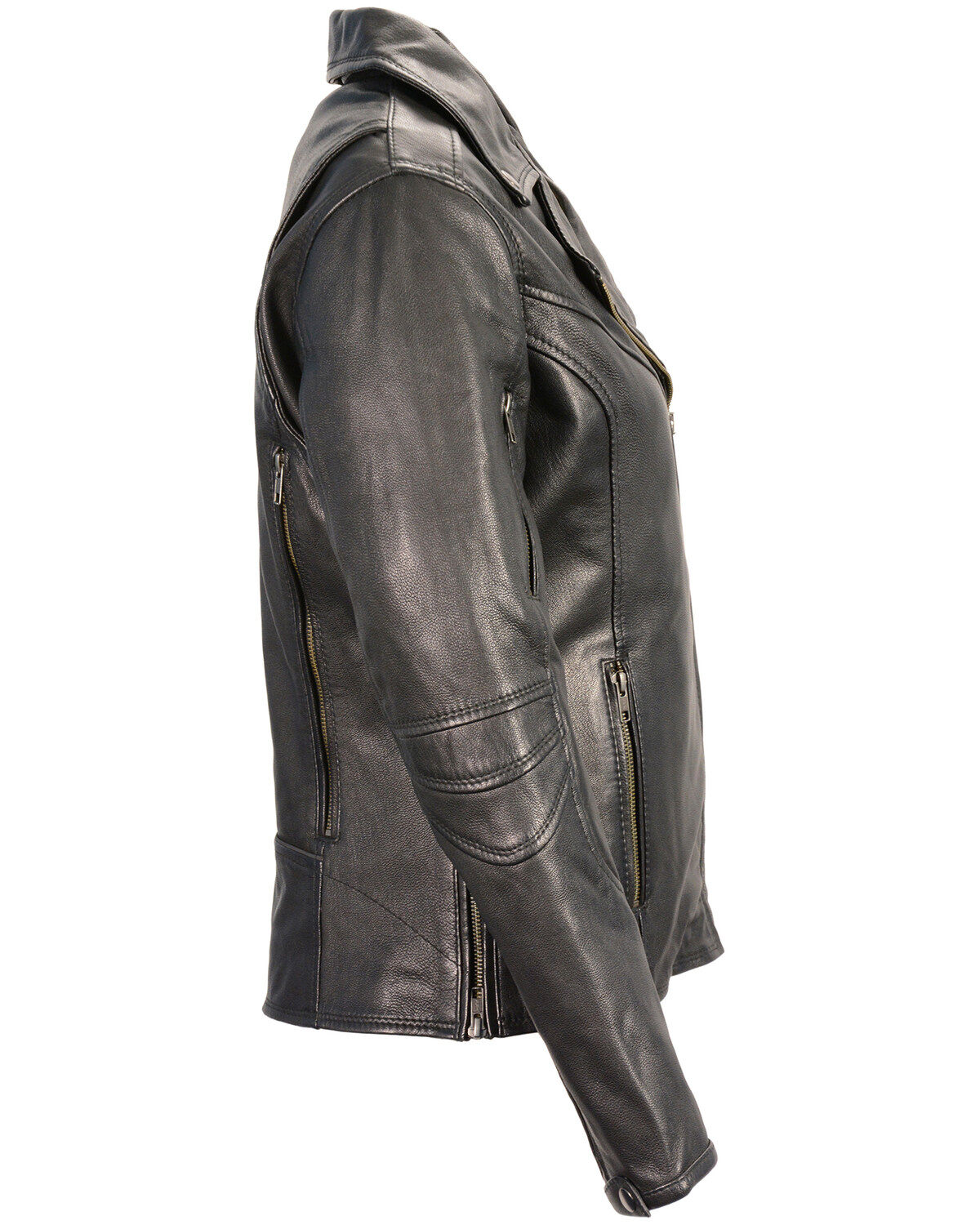 Milwaukee Leather Women's Lightweight Long Length Vented Biker Jacket - 3X