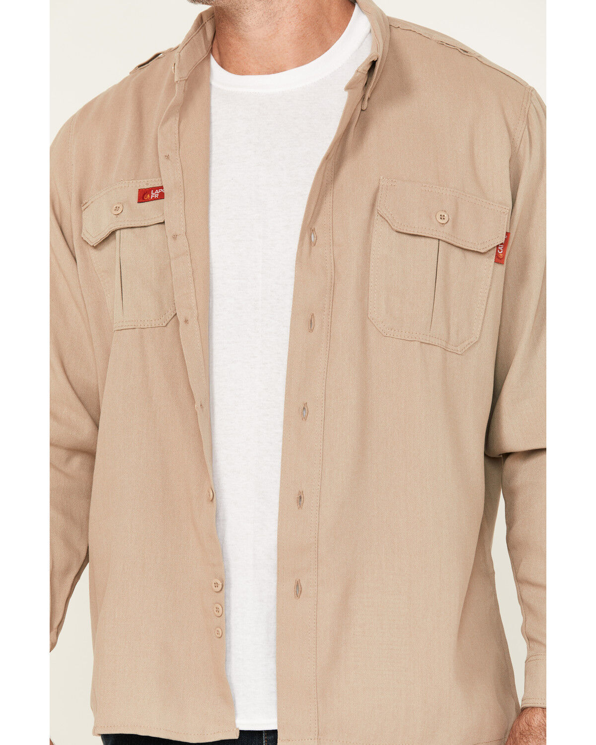 Lapco Men's FR Modern Uniform Long Sleeve Button-Down Work Shirt