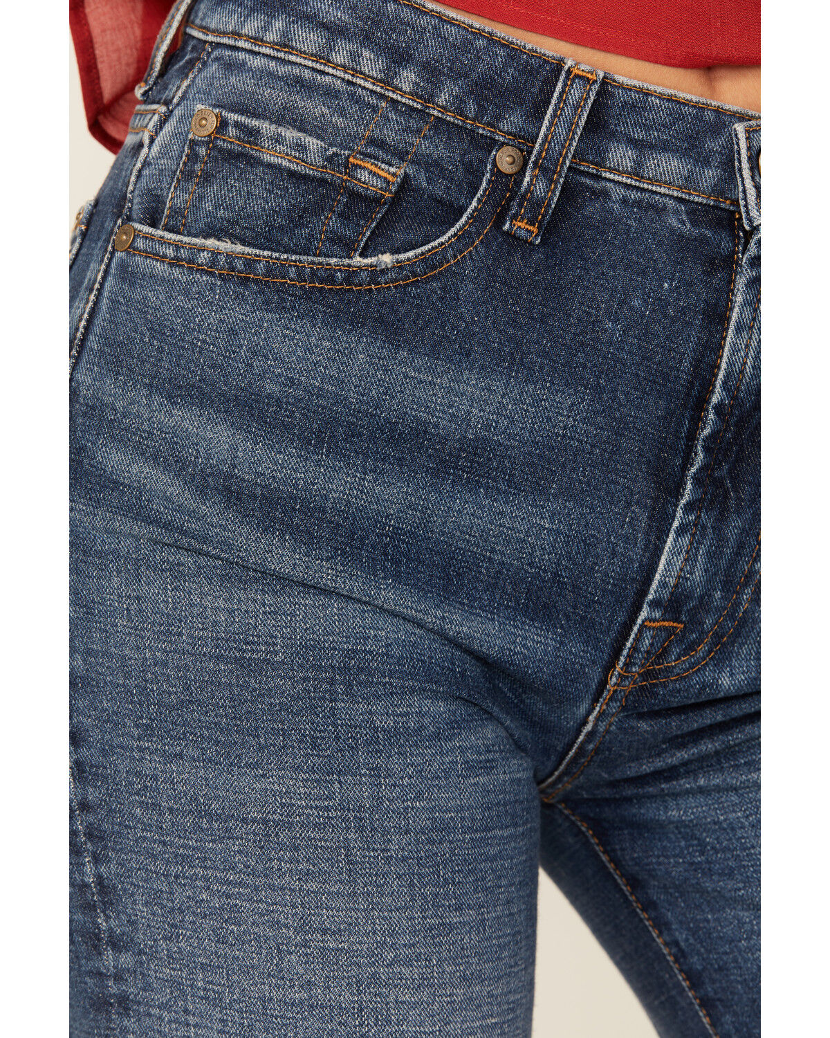 7 For All Mankind Women's Medium Wash High Rise Modern Dojo Trouser Jeans