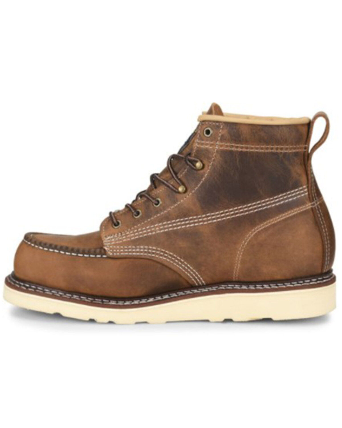 Carolina Men's 6" Domestic AMP USA Wedge Moc Work Boot - Steel Toe