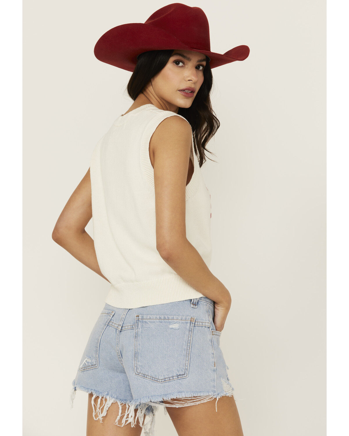 Sadie & Sage Women's Flag Sweater Tank