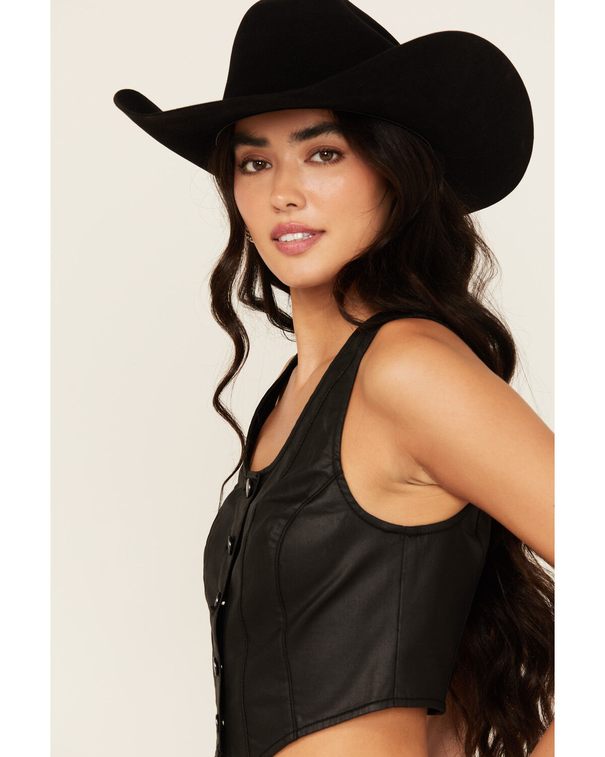 Idyllwind Women's Coated Bustier Button-Down Vest