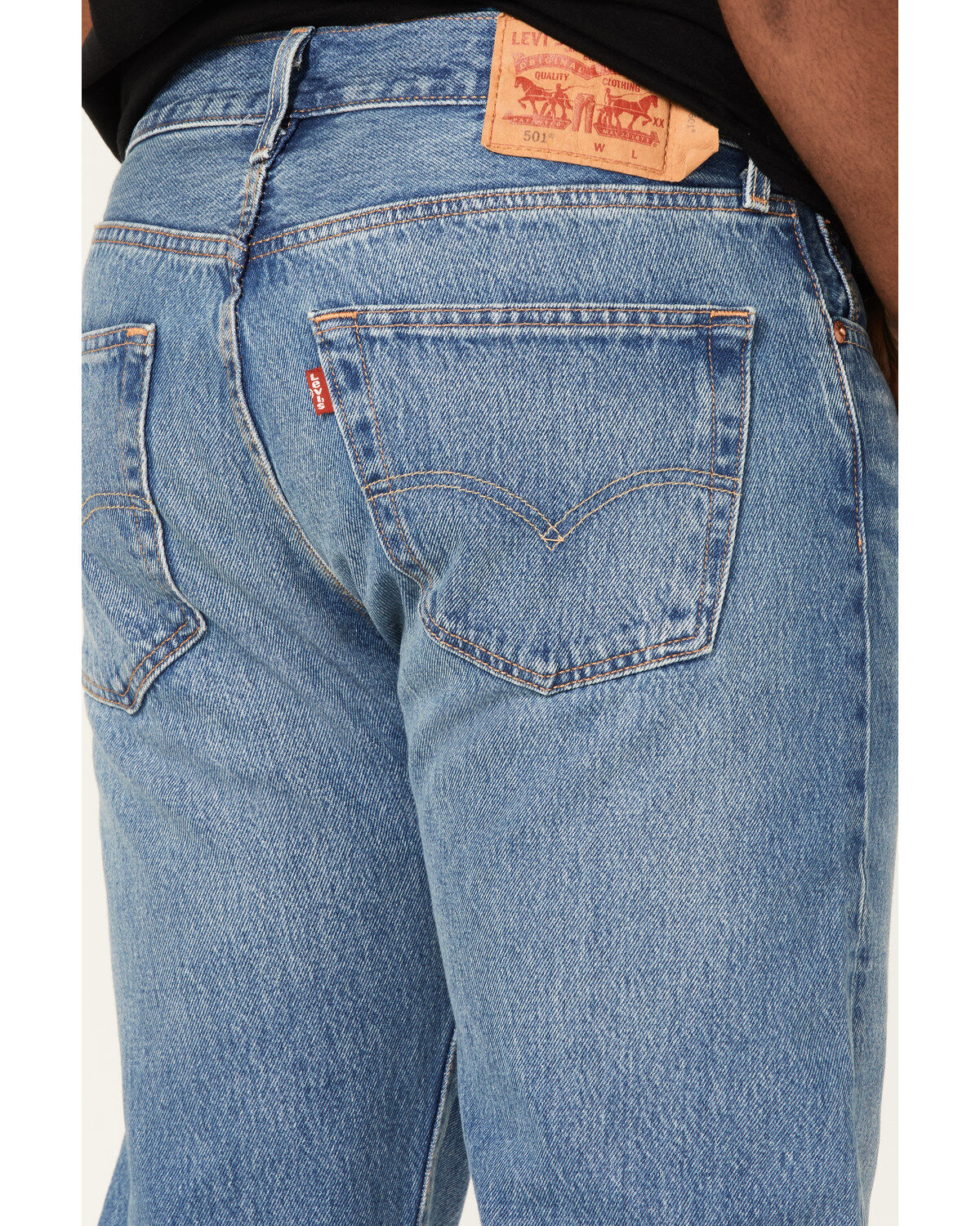 Levi's Men's 501® On My Radio Medium Wash Original Fit Straight Jean