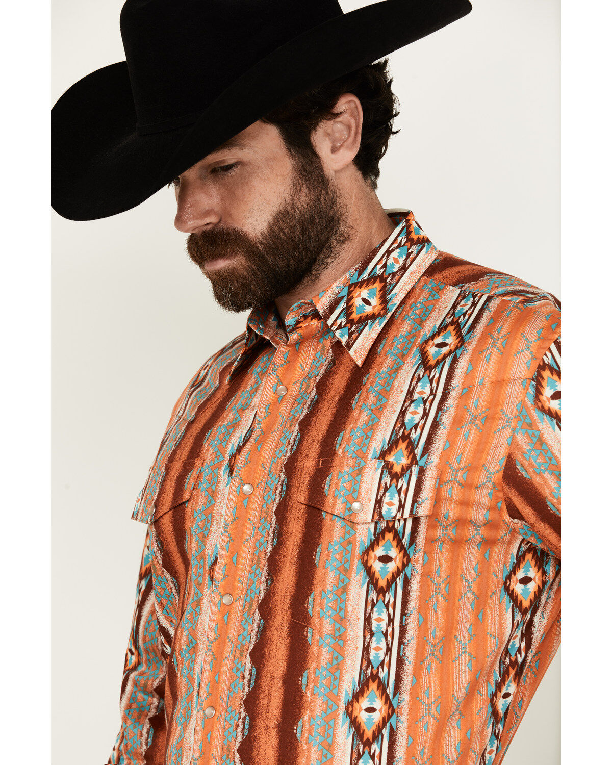 Wrangler Men's Checotah Long Sleeve Snap Western Shirt - Big