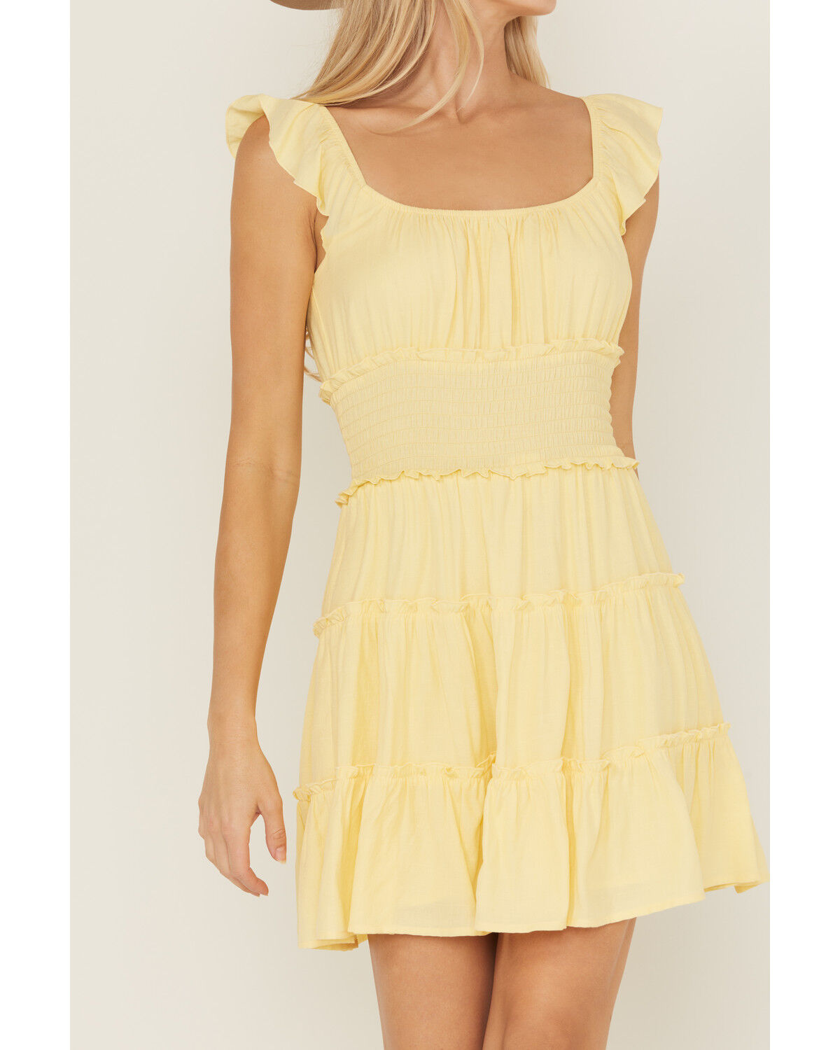 Ash & Violet Women's Smocked Waist Mini Dress