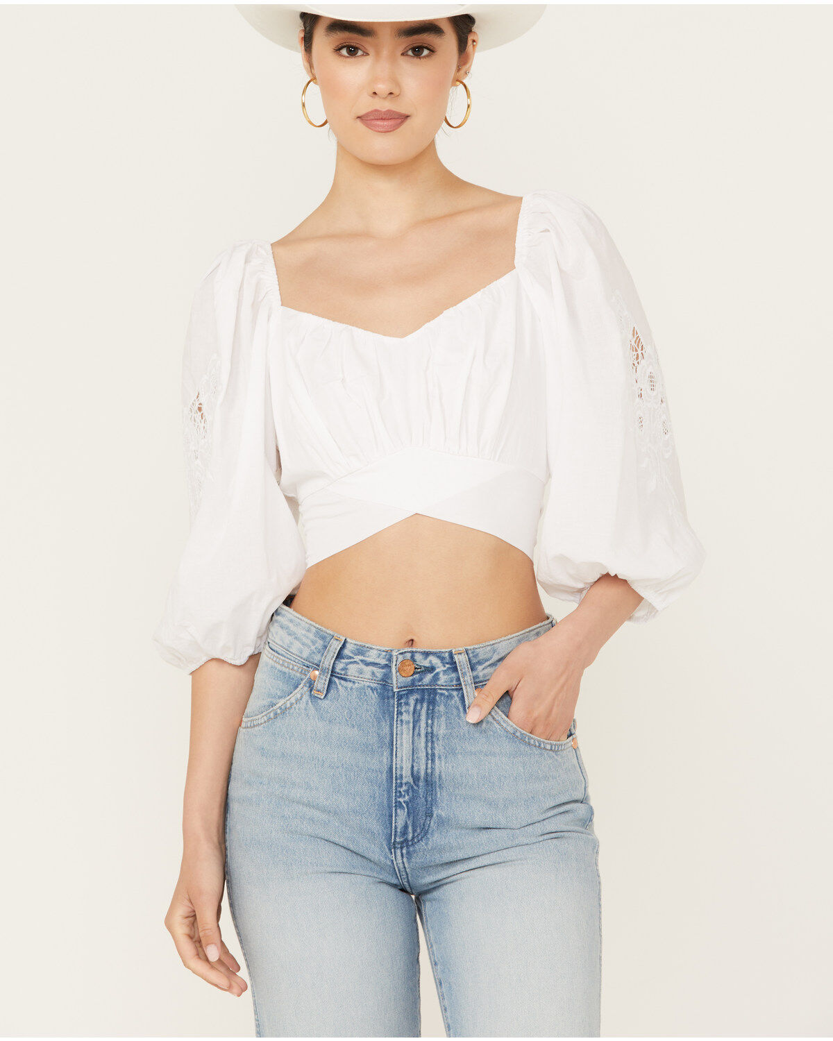 Beyond The Radar Women's Cut Out Sleeve Tie Back Top