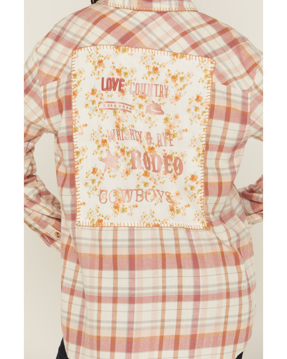 Evergreen Women's Plaid Print Long Sleeve Button-Down Flannel Shirt