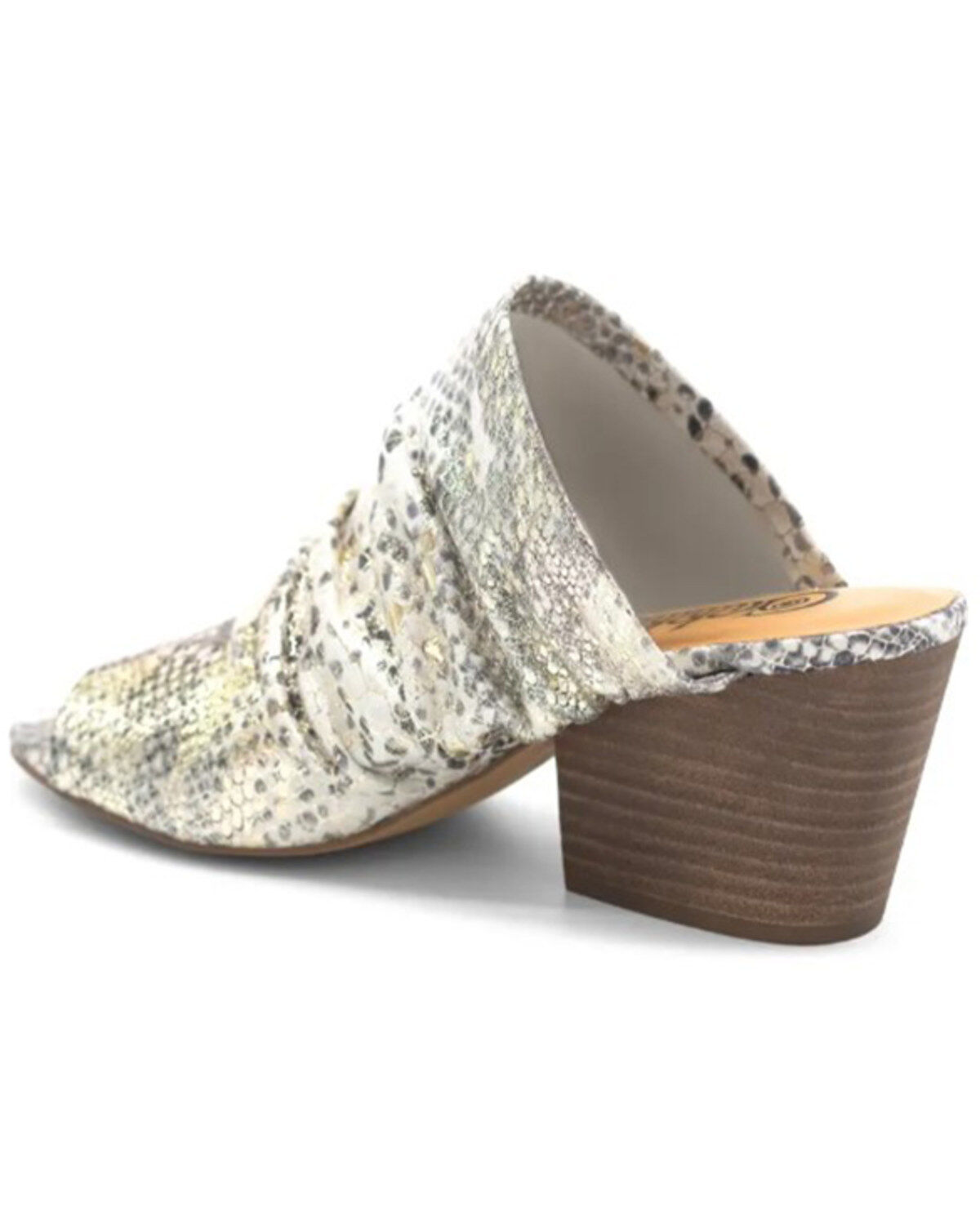 Golo Shoes Women's Landon Snake Print Open Toe Mule