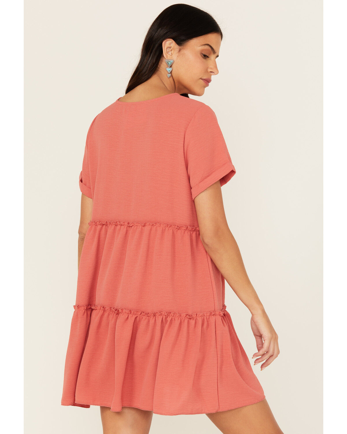 Originality Women's Tiered Mini Dress