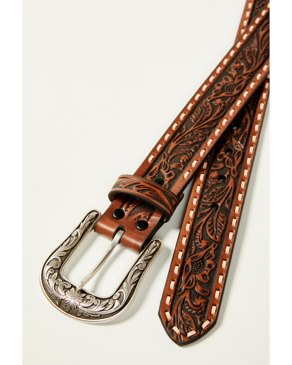 Shyanne Women's Floral Whip Stitch Belt
