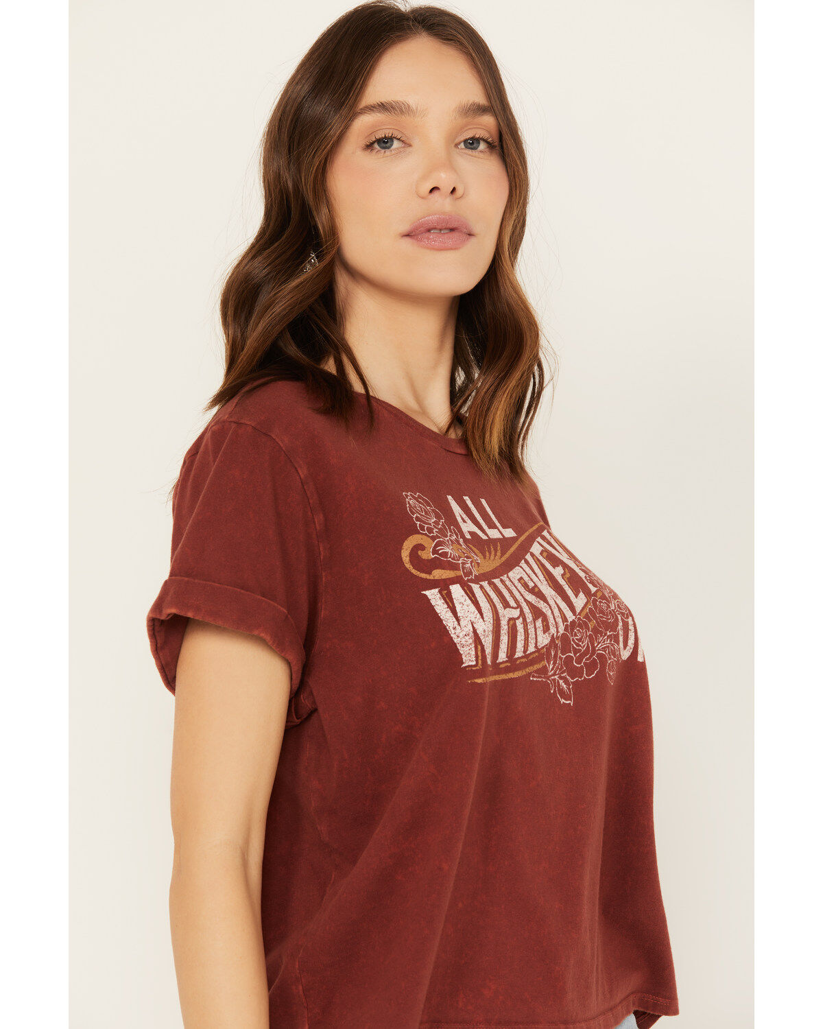Youth in Revolt Women's All Whiskey'd Up Short Sleeve Graphic Tee