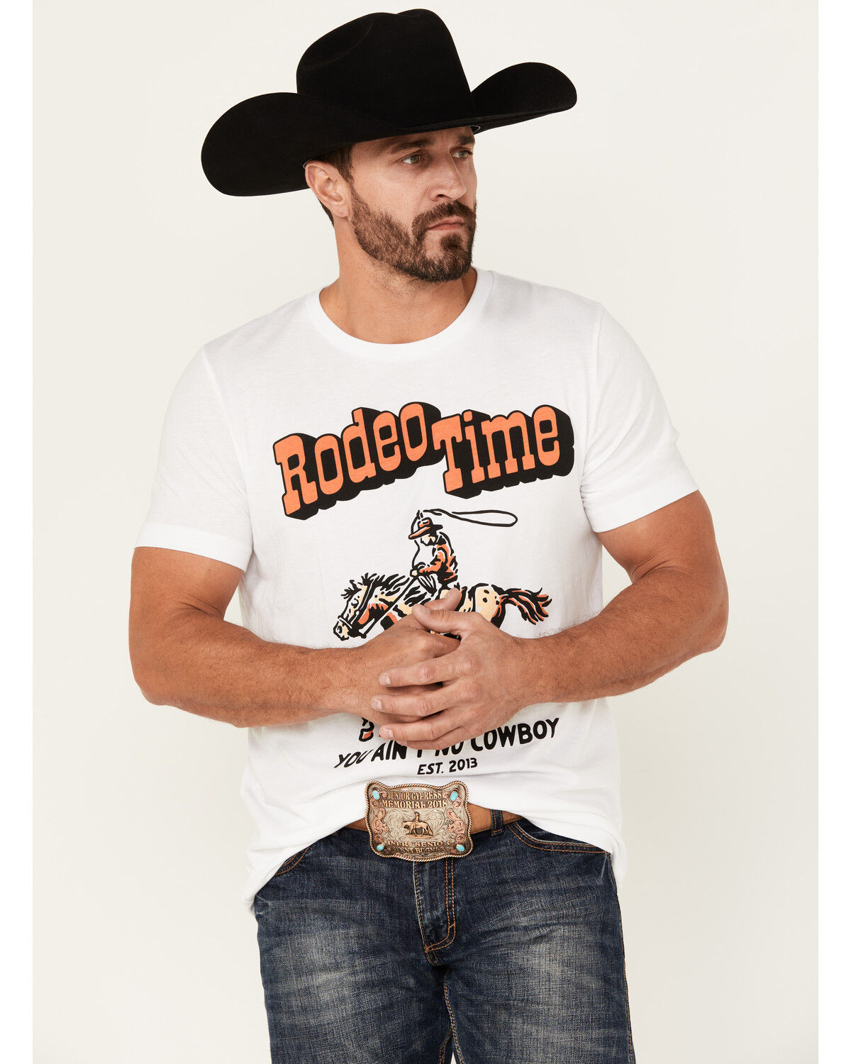 Rodeo Time Men's Ropin' Short Sleeve Graphic T-Shirt