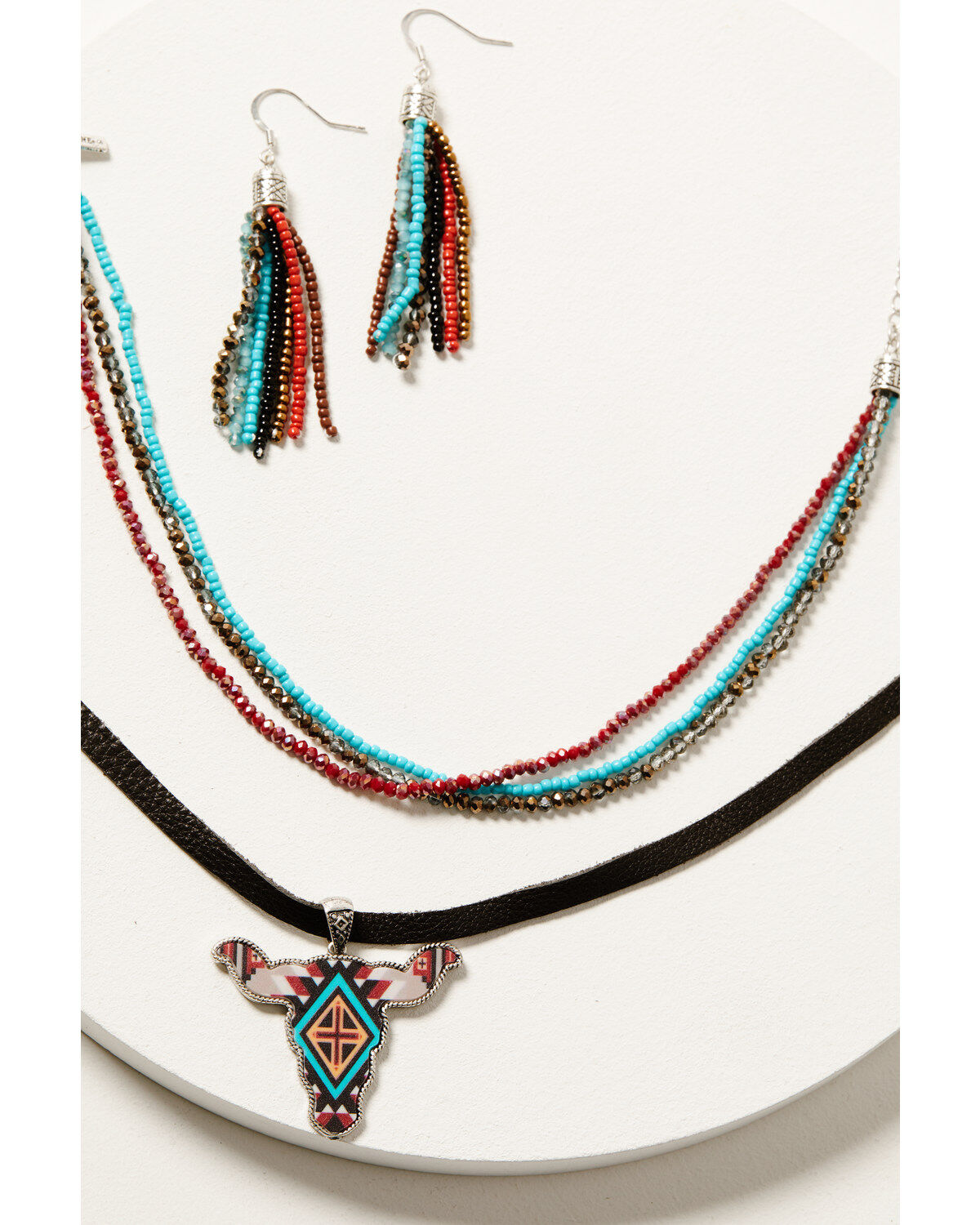 Shyanne Women's Dakota Longhorn Beaded Jewelry Set - 2 Piece