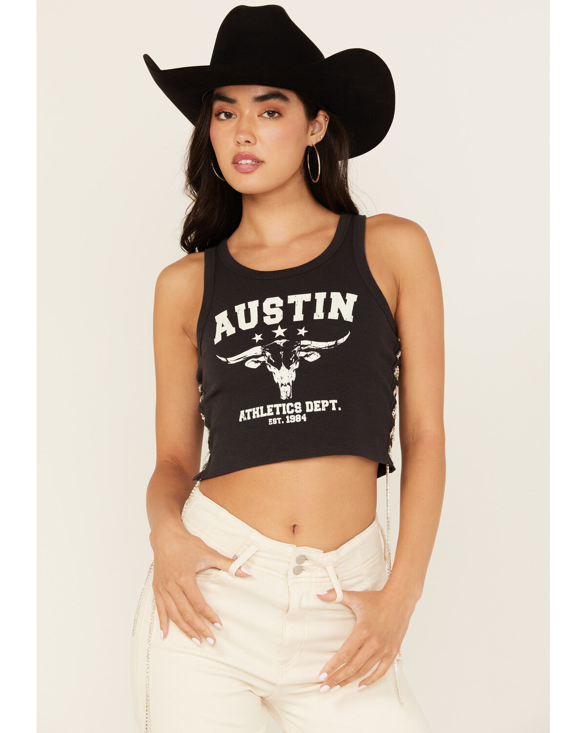 Blended Women's Austin Lace-Up Graphic Tank
