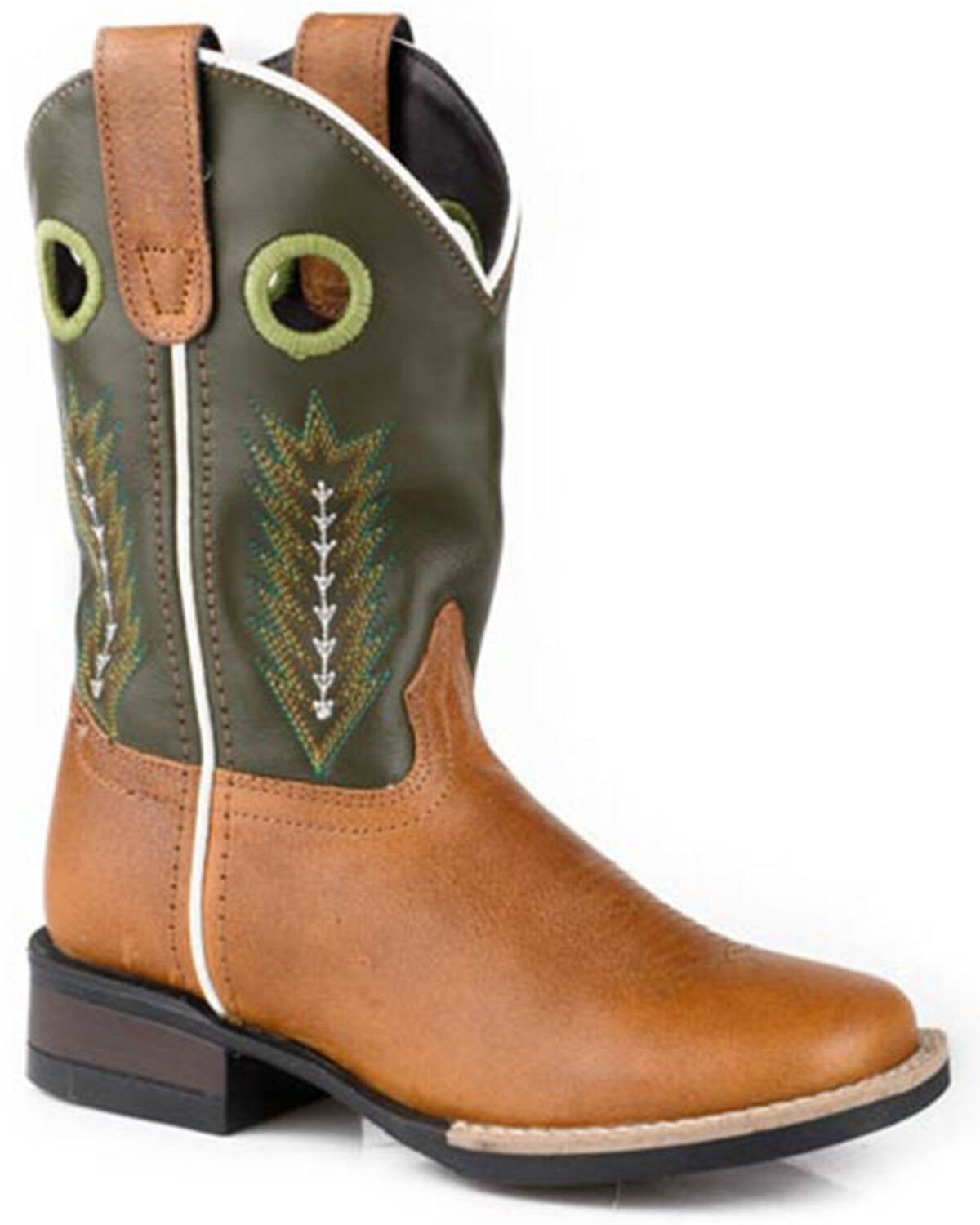 Roper Boys' James Western Boots - Broad Square Toe