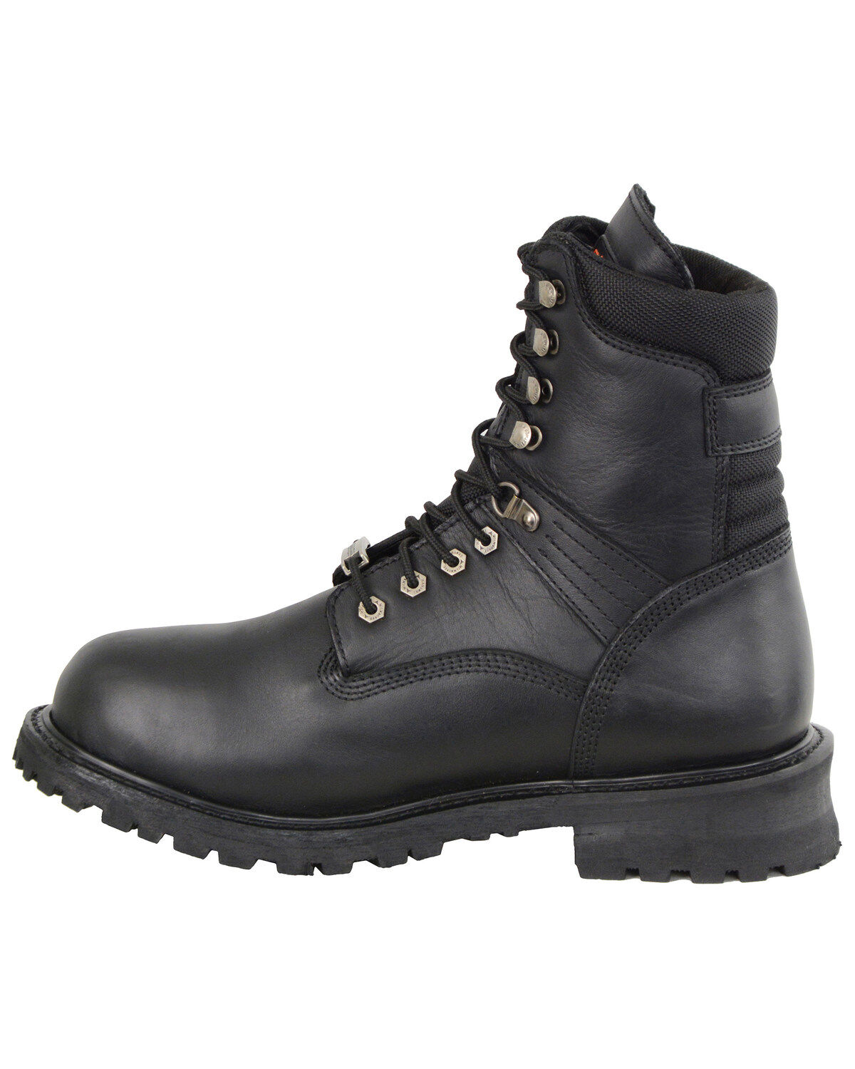 Milwaukee Leather Men's 7" Waterproof Leather Boots - Round Toe