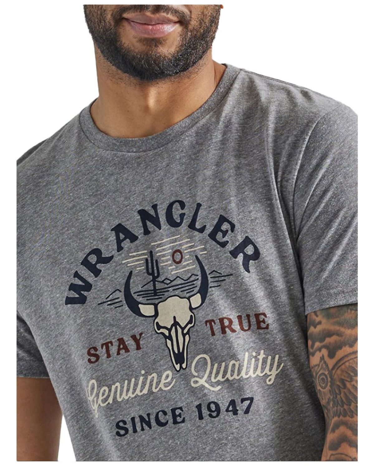 Wrangler Men's Stay True Logo Short Sleeve T-Shirt