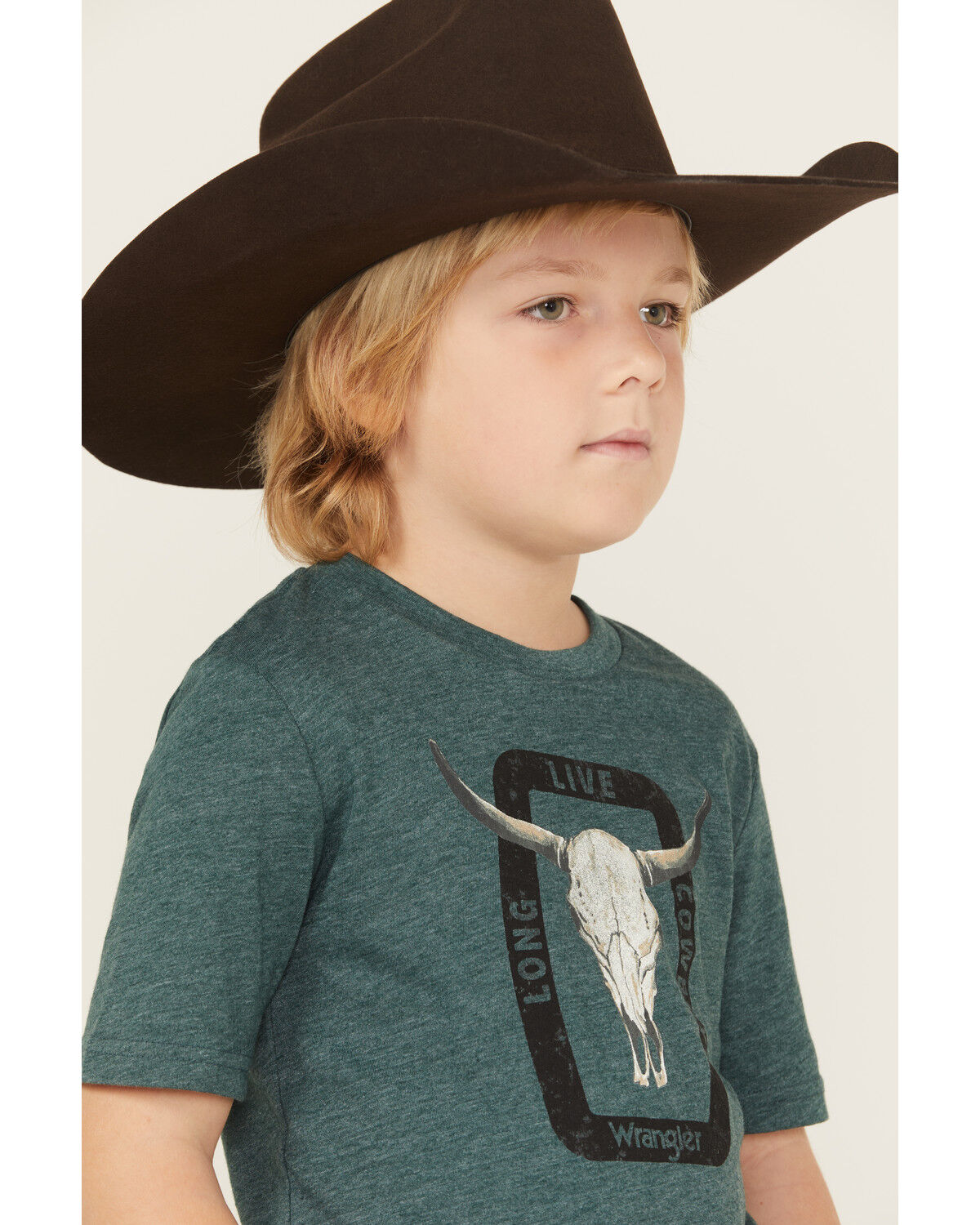 Wrangler Boys' Steerhead Short Sleeve Graphic T-Shirt