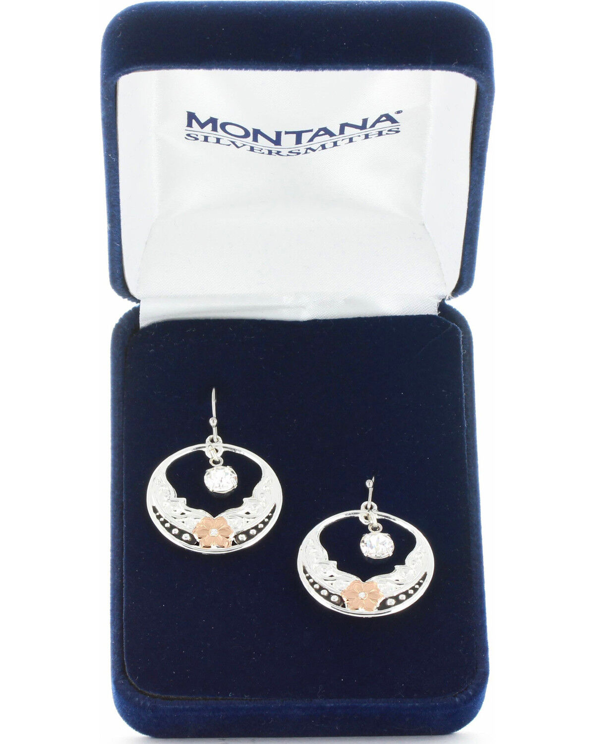 Montana Silversmiths Women's Evening Star's Wild Rose Earrings