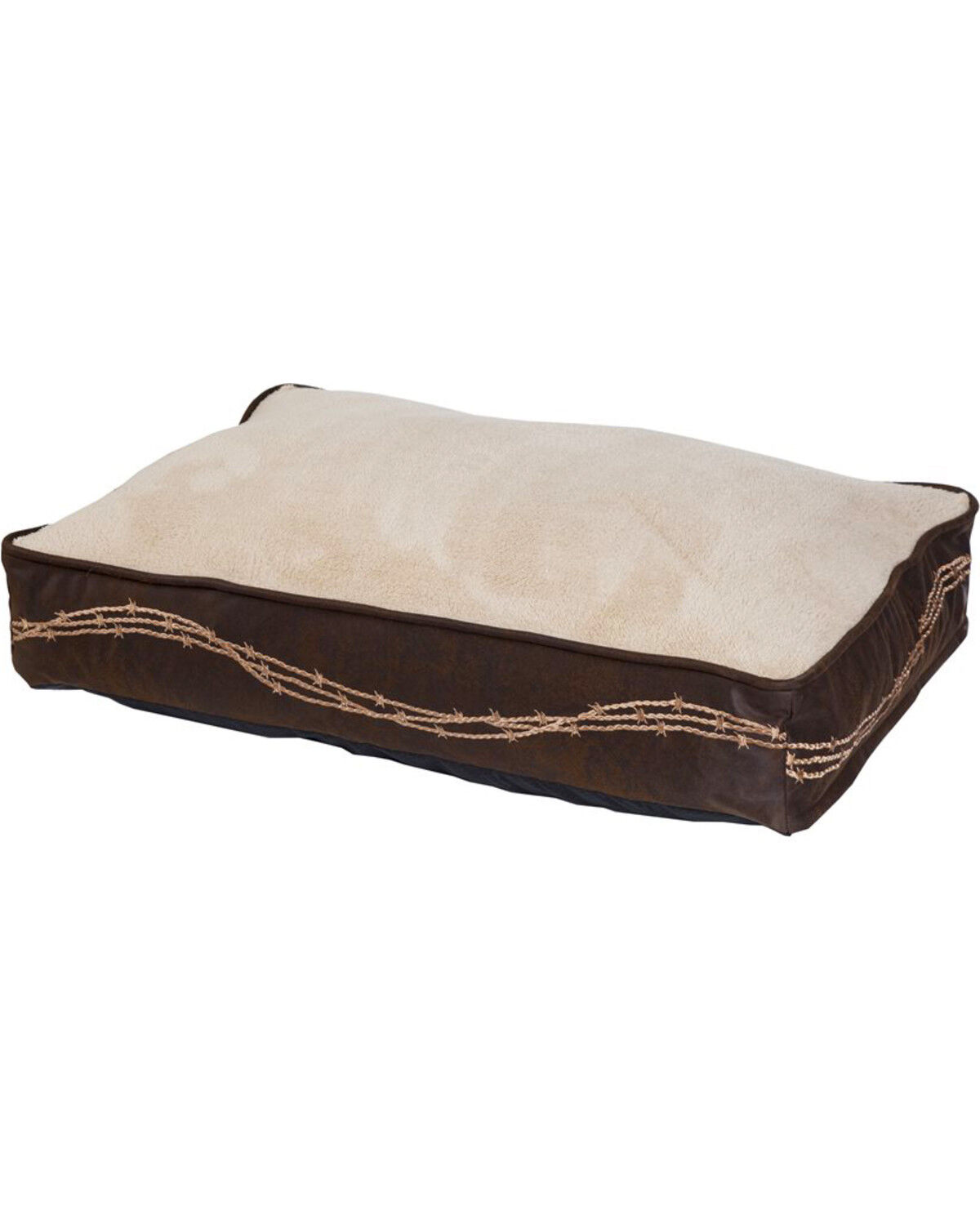 HiEnd Accents Embroidered Barbwire Dog Bed