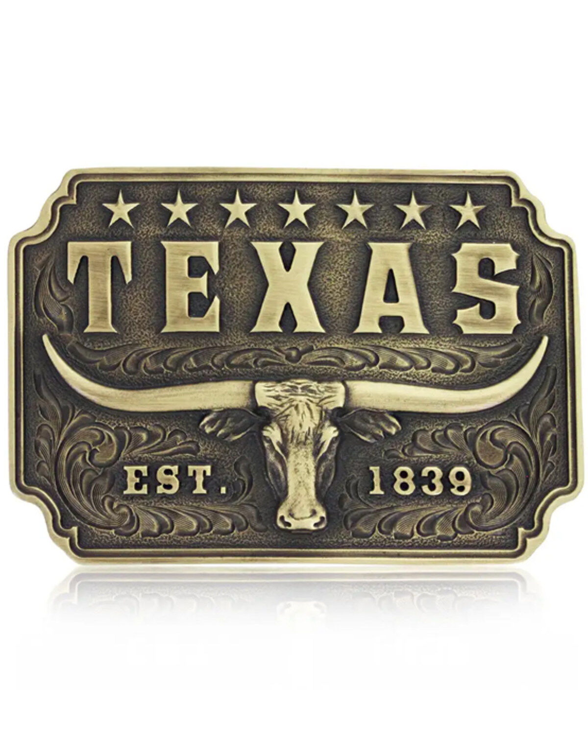 Montana Silversmiths Men's Classic Texas Longhorn Buckle