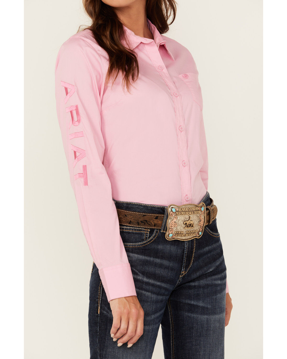Ariat Women's R.E.A.L Team Kirby Long Sleeve Button-Down Stretch Western Shirt