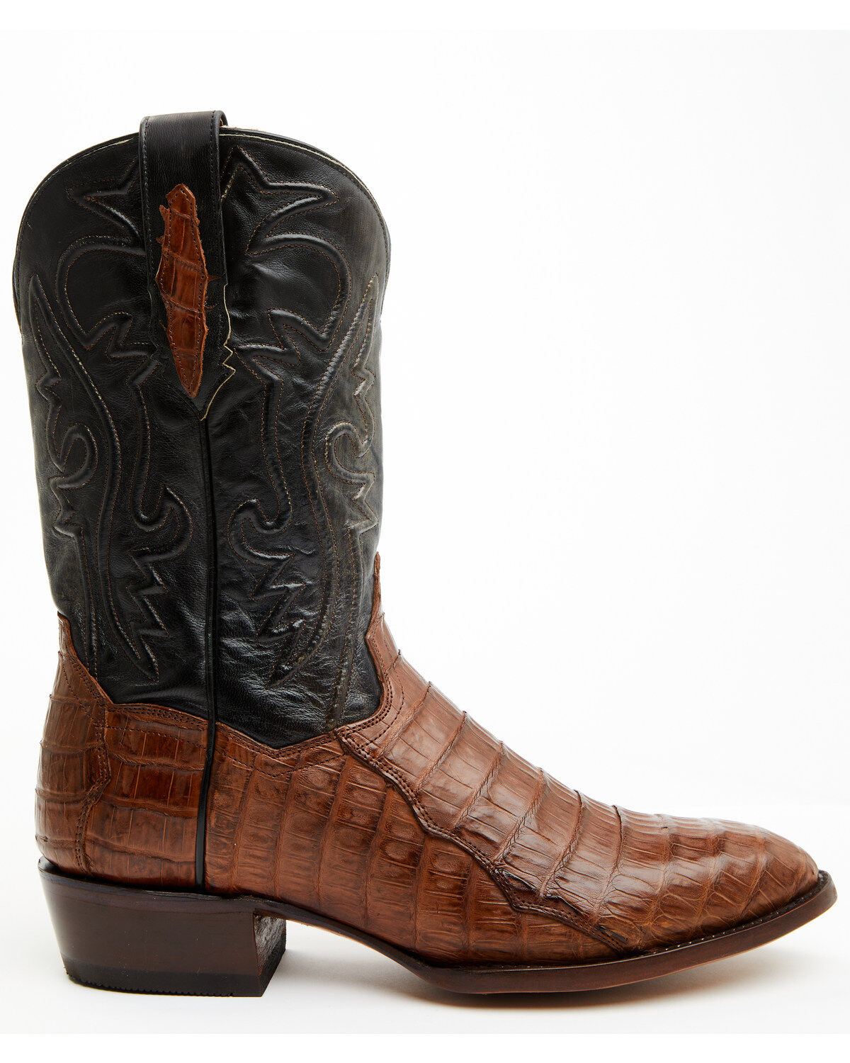 Dan Post Men's 12" Exotic Caiman Western Boots - Round Toe
